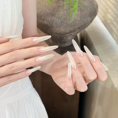 Colorless Popular Versatile High Gloss – Dırnaq bəzəkləri - milk-cover-planet-aurora-powder-04