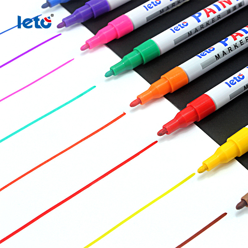 12色補漆筆零件塗裝模型上色速干防水油漆筆不掉色塗鴉油性記號筆