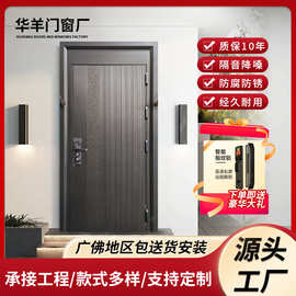 不锈钢防盗门入户门304韩式门家用别墅自建房不锈钢进户门
