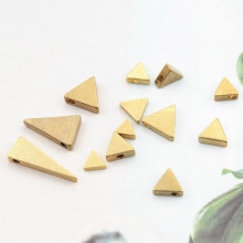纯铜三角片串珠 手链项链散珠diy饰品挂件 三角形饰品配件批发