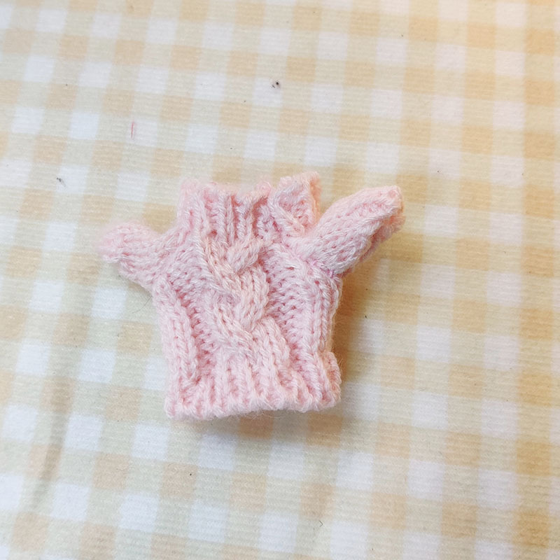 15cm ciego caja pull paño suéter pantalones macaron labubu colgante muñeca suéter Año Nuevo suéter lindo