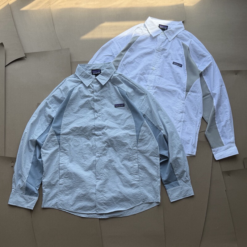 Cross-Border Trade P@Ta Patagonia 26Ss Structure-Spliced Outdoor Sun-Protection Long-Sleeve Shirt, Unisex