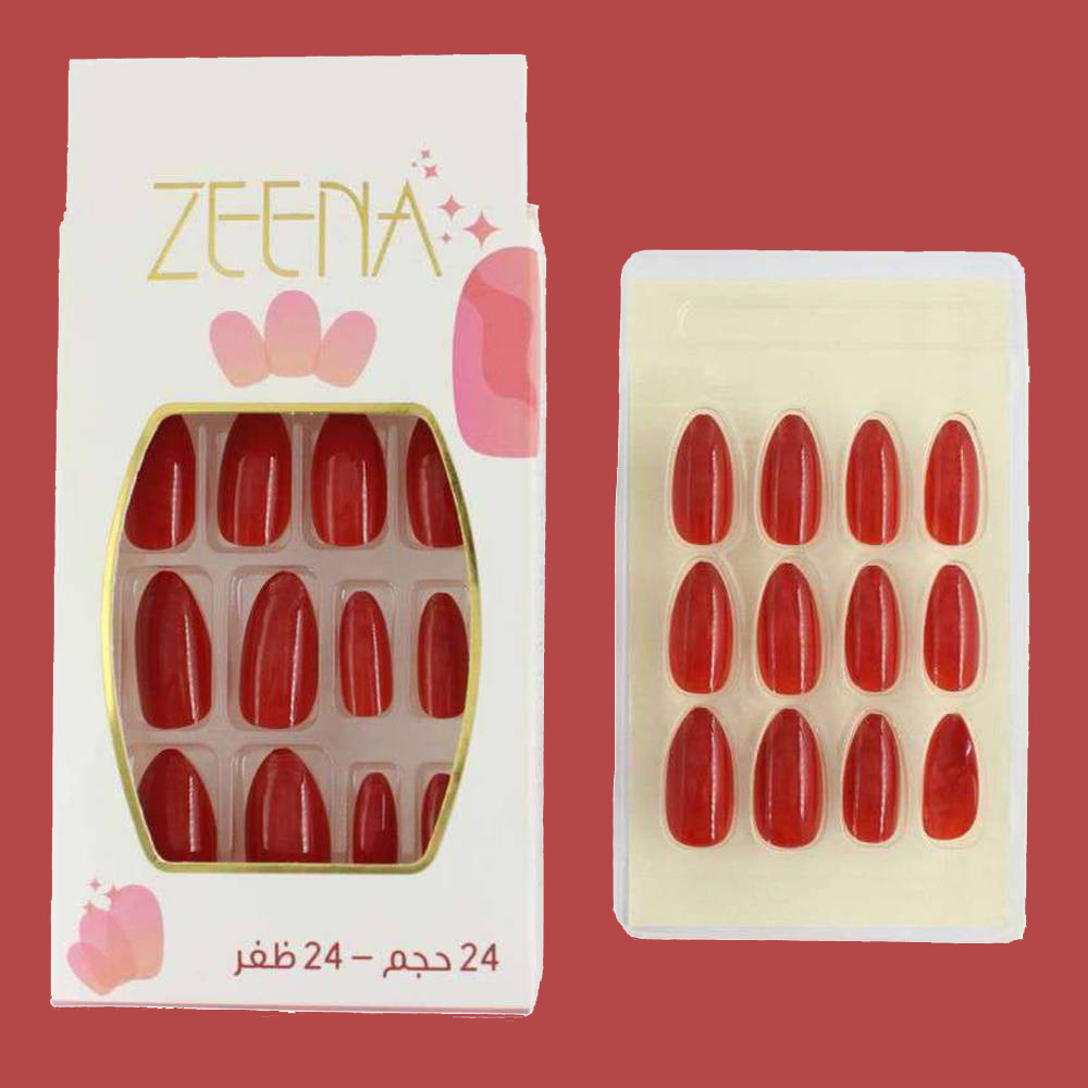 Solid color almond nail stickers
