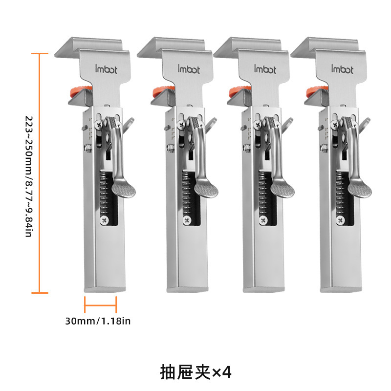 Clip de fijación de instalación de cajón Clip de cajón de prensa Clip de fijación de instalación de cajón sin manija