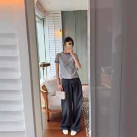 毒家正确版原标现货clo家经典撞色印花短款T恤休闲百搭短袖女款夏