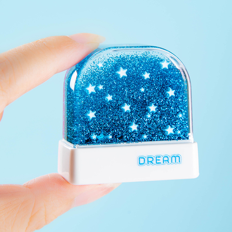 Children's Quicksand Seal Kindergarten Seal Material Wholesale Clothing Seal Name Seal Crystal Water World