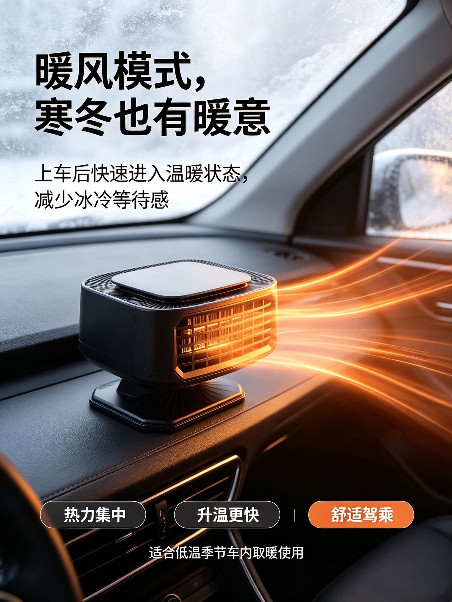 Cross-border new high-power 12V/24V car heater, designed for use in new energy vehicles, providing in-car heating, defrosting, and defogging functions