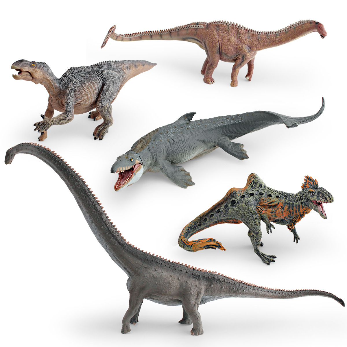 Simulación transfronteriza serie de dinosaurios jurásicos herbívoros Lianglong Lei Longmen Xi Long mesa juguetes de decoración estática
