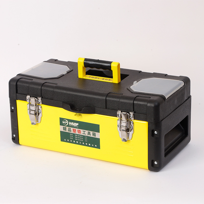 プラスチック鉄ツールボックスメーカー卸売ポータブル電気ボックス車載厚みのある多層収納ボックス大容量|undefined
