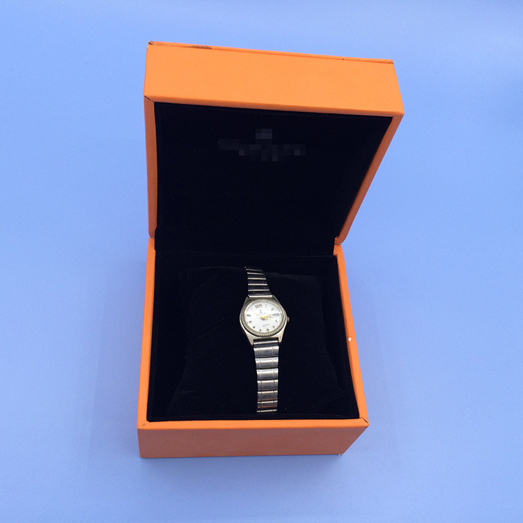 东莞礼品包装盒厂家供应精美翻盖手表盒 木质PU手表盒 可印logo