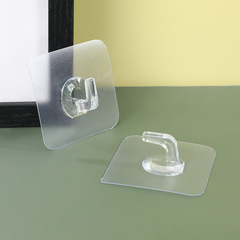 No punching, traceless horn hooks, creative bathroom wall sticky hooks, double horn hooks behind door, adhesive stickers