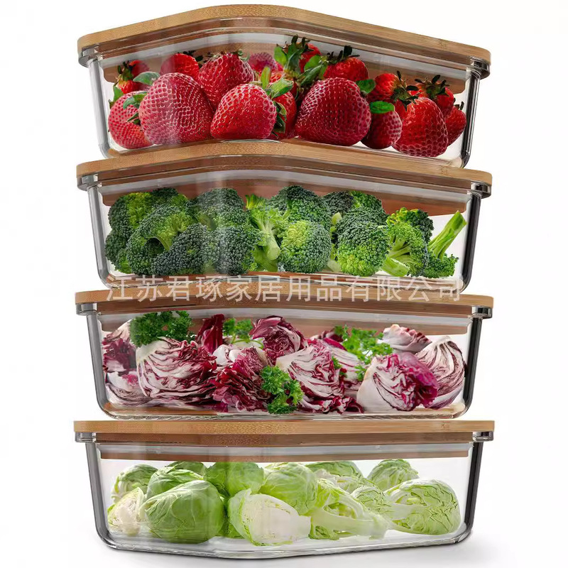 Glass Lunch Box Fresh-keeping Box Can Enter Refrigerator Student Lunch Box Lunch Box suit Sealed Fresh-keeping Bowl Microwave Lunch Box Glass Lunch Box Fresh-keeping Box Can Enter Refrigerator Student Lunch Box Lunch Box suit Sealed Fresh-keeping Bowl Microwave Lunch Box
