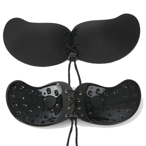 Cross-border bra insert for girls, goddess box, sexy, anti-slip drawstring, ladies' breast pads, large breast small, mango sticker