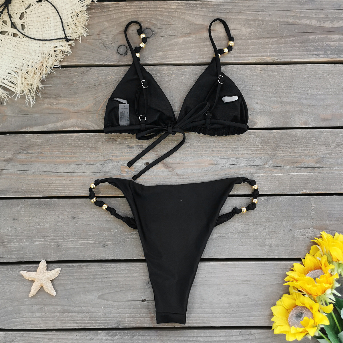 Women's Gender Women's Solid Color 2 Pieces Set Bikinis Swimwear