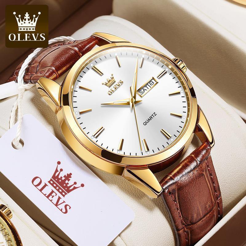 Watch Student Non-Mechanical Watch Dual Calendar Waterproof Quartz Watch Men's Watch Men's Watch