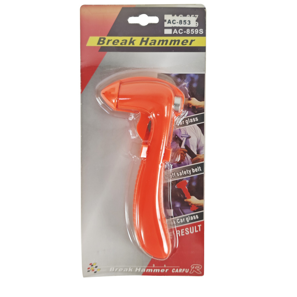 Cross-border multifunctional car safety hammer, emergency car window breaker, car escape and rescue hammer, wholesale from manufacturer