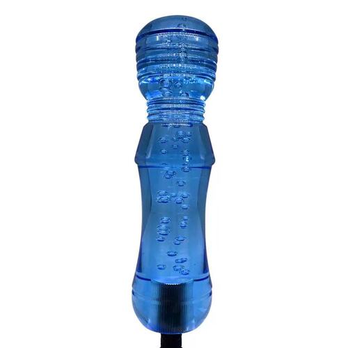 Cross-border car modification crystal shift knob shift lever microphone round head wave handle 20CM shift knob shift head