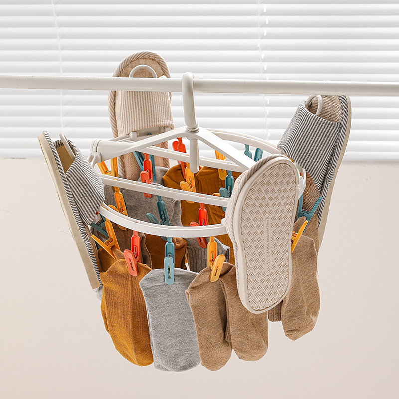 Multi-functional socks drying rack shoe rack underwear drying rack