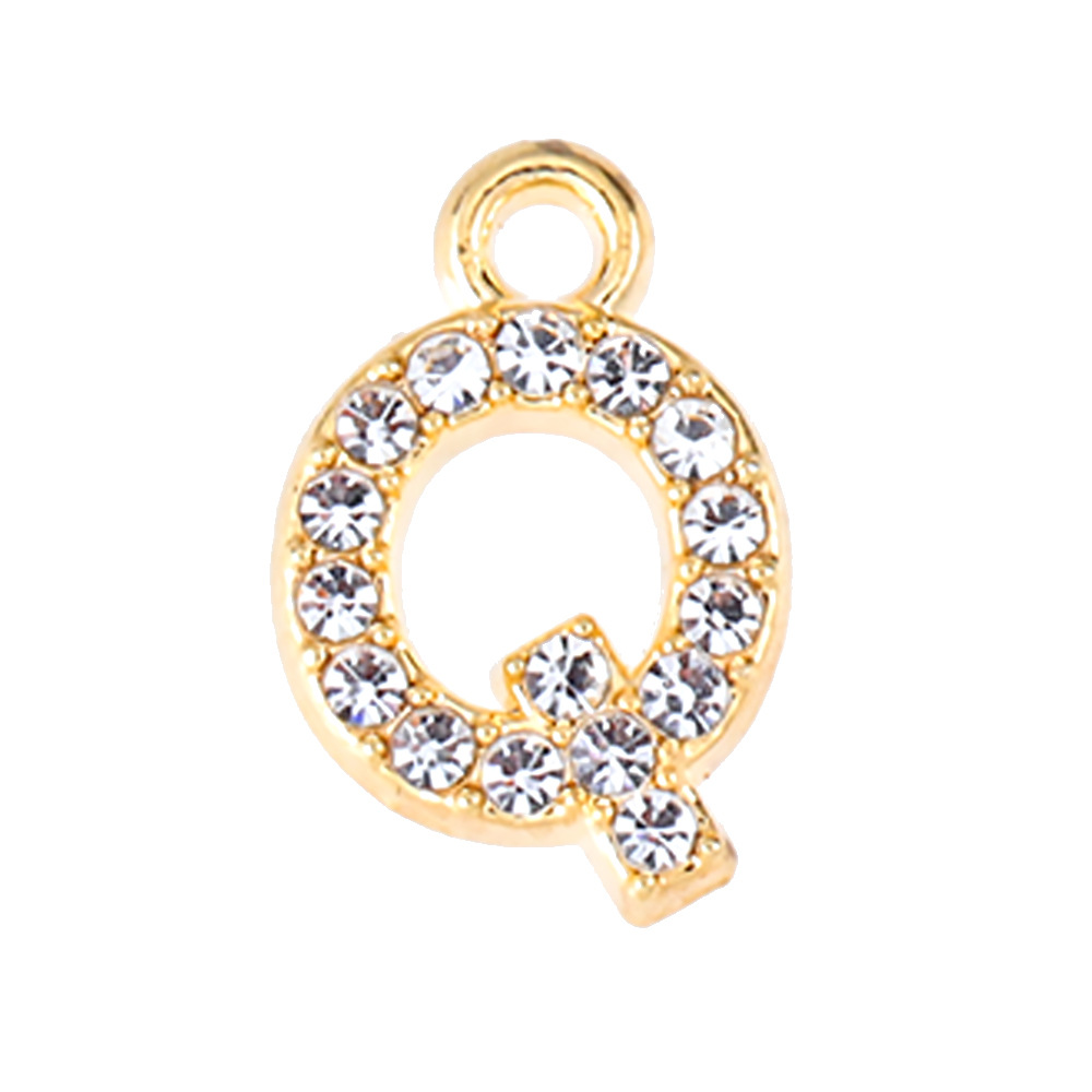 53g Weight Pendant Jewelry Making Type 13mm Jewelry Making Size Artificial Diamond Inlay Material DIY Jewelry Accessories Classification 50 PCS/Package Quantity Alloy Material Letter Pattern Plating Design Elegant, Simple Style, Streetwear Style 50 PCS/Package 13mm Alloy Artificial Diamond Letter Pendant 23