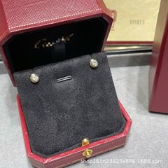 Kajia UFO イヤリング シングル ダイヤモンド V ゴールド ハイバージョン ラウンド バブル イヤリング ミニ ライト 高級 多用途 CNC 職人技卸売