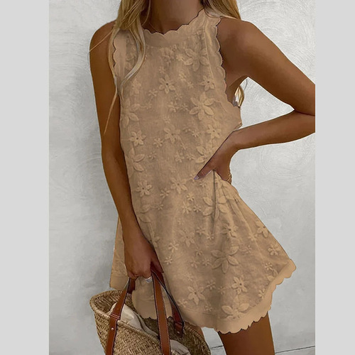 Cross-border European and American Foreign Trade Amazon Dress New Casual Loose Women's Tank Top Lolita Tank Dress