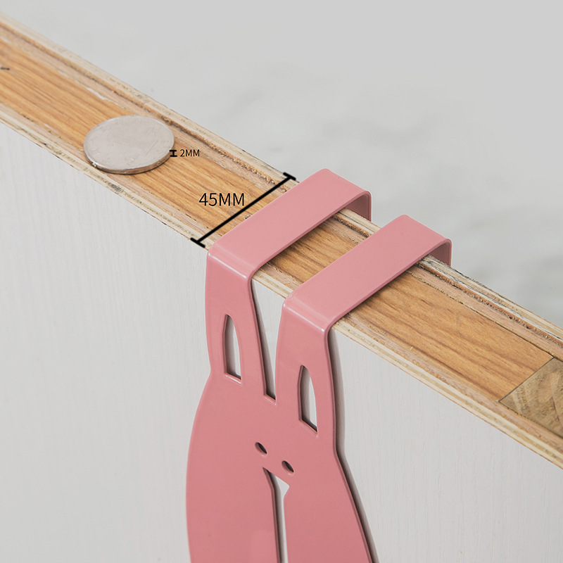 Bunny Door-Back Hook, Door Back Style Clothes Hook, Wardrobe Clothes Rack, Door-Back Clothes Hook, Stainless Steel Bedroom Door Hook