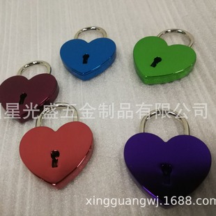Color electroplating padlock love lock concentric lock zinc alloy buckle luggage hardware accessories