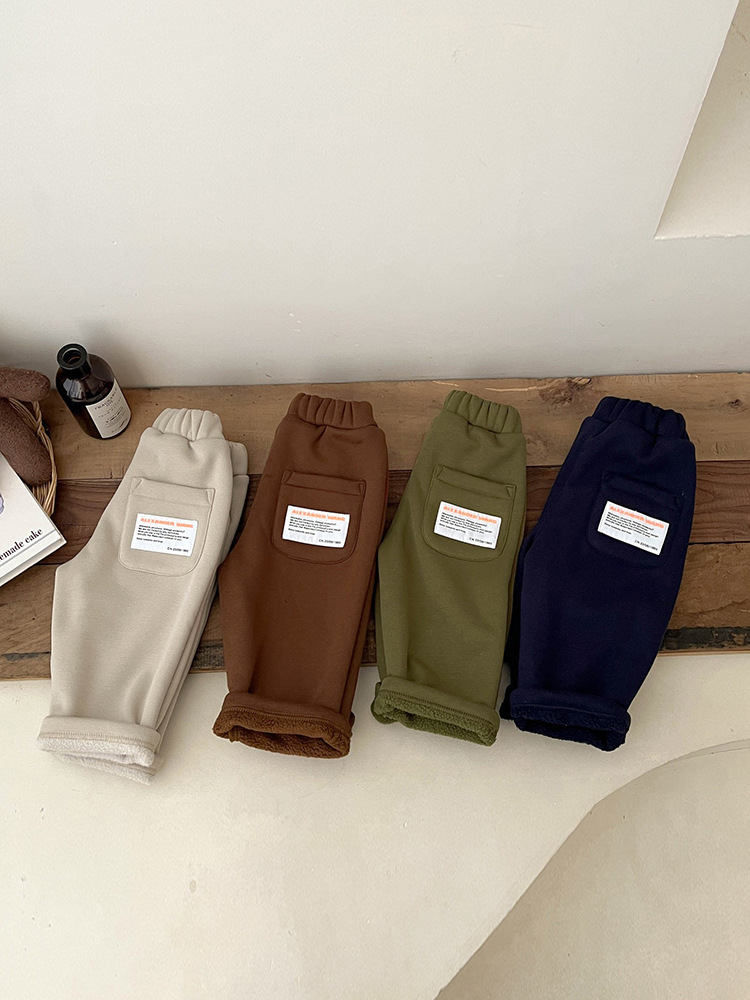 Pantalones de Chándal Térmicos para Niño con Forro Engrosado para Invierno image 3
