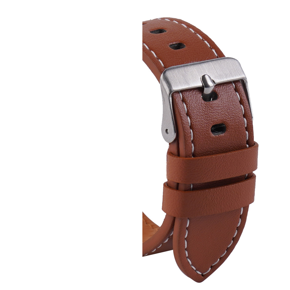 Aplicable a Huawei Samsung WATCH3 GT3WATCH 3Pro reloj inteligente correa de cuero plana fábrica en stock