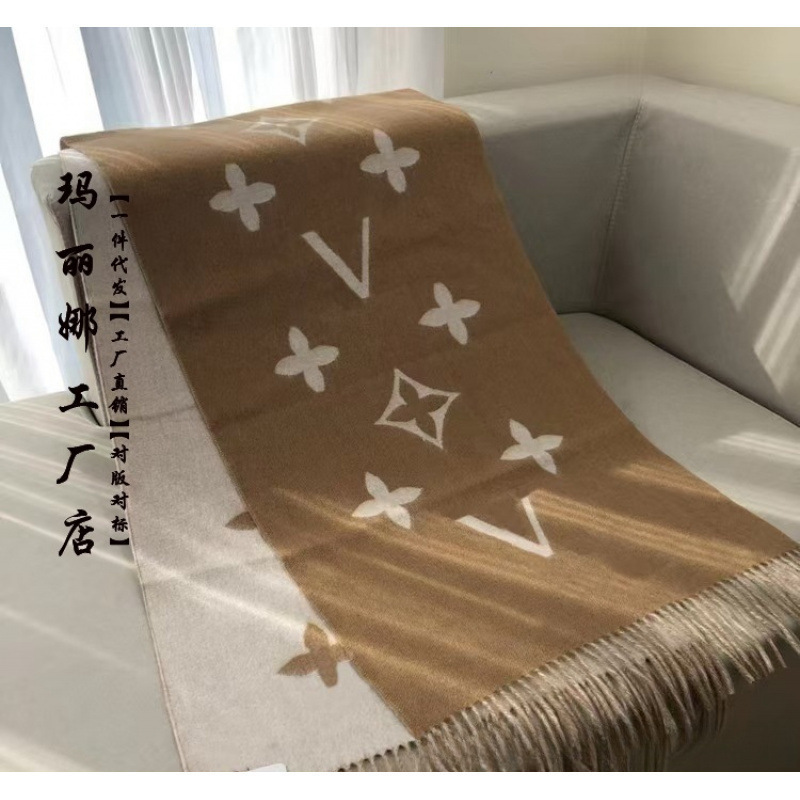 首发大牌经典款黑灰羊绒围巾小红书网红直播披肩时尚百搭保暖围脖|undefined