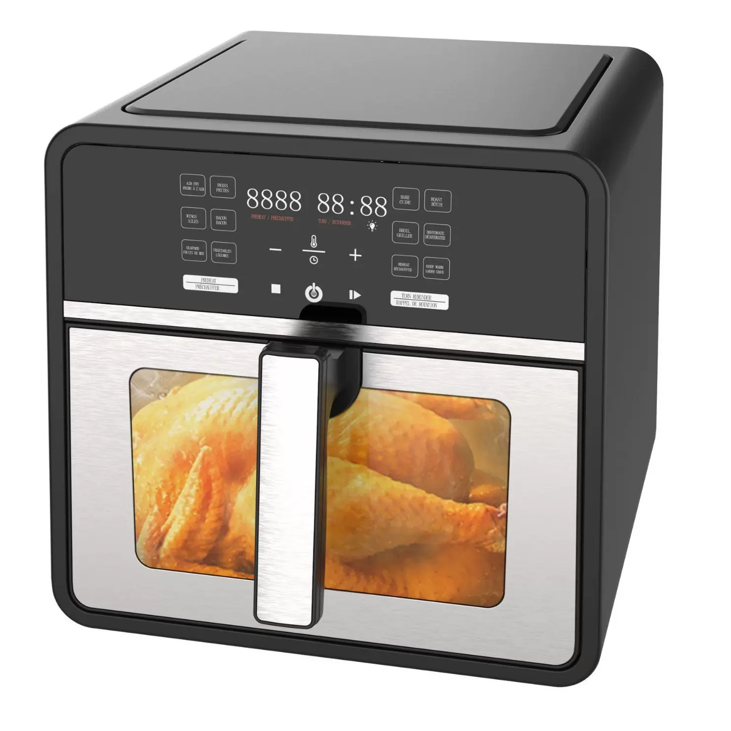 跨境Air fryer空气炸锅电烤炉外贸出口家用烤箱大容量10L空气炸锅