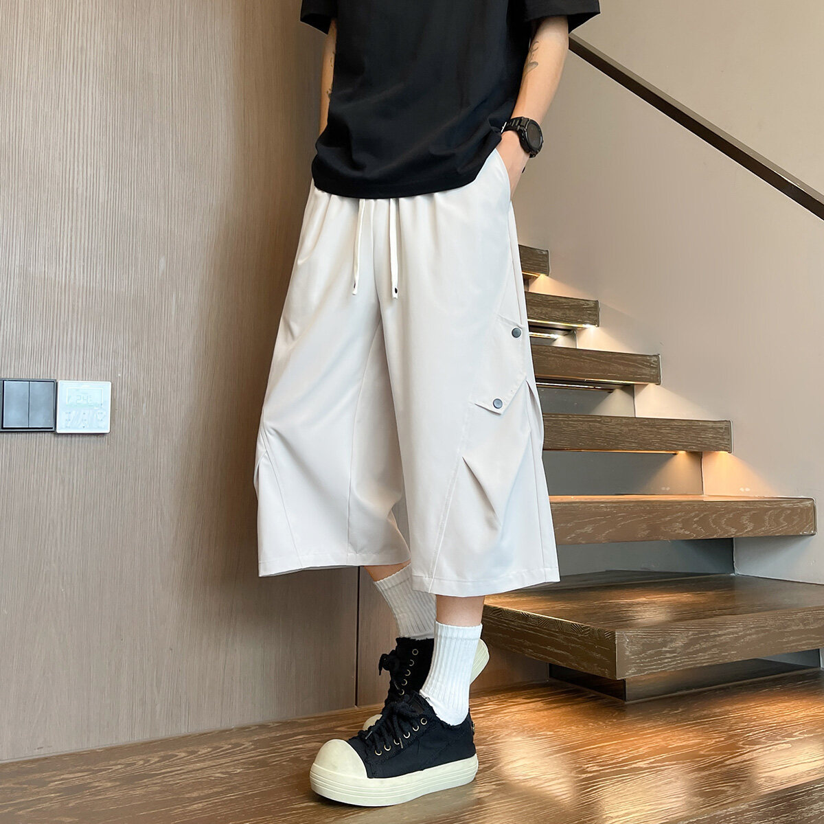 Men's fashionable casual breathable trousers