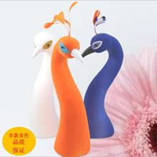 仿真孔雀头植绒孔雀头/网红开业花篮孔雀头/喜庆婚车装饰花艺设计