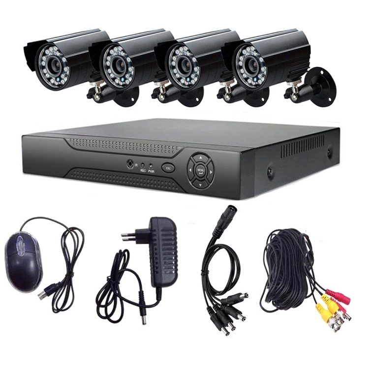 Kit de cámara de cuatro vías ahd / tv CCTV Camera System 2MP