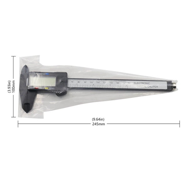 New-black plastic card ulnarity 0-150mm-plastic bag installation