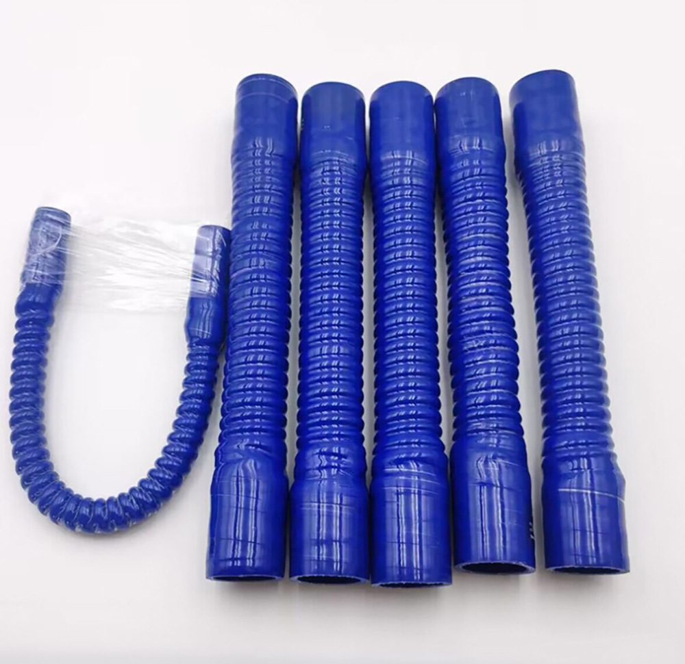 Inner Diameter 16-110mm Blue Silicone Steel Wire Reinforced Hose High Temperature Pressure Resistant Warm Air Coolant Water Pipe for Automobiles