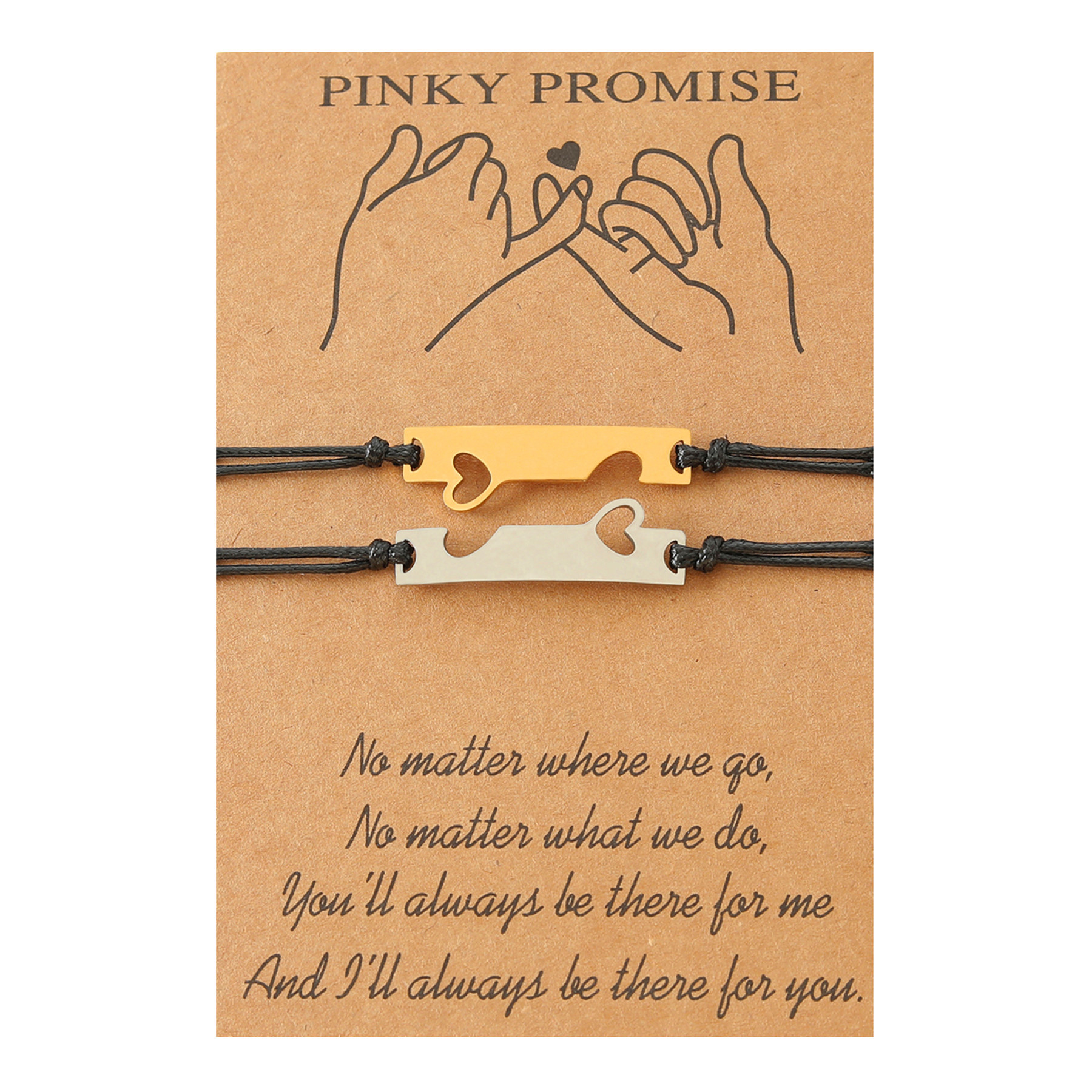 1 Piece Fashion Heart Shape Stainless Steel Wax Line Handmade Unisex Bracelets display picture 15