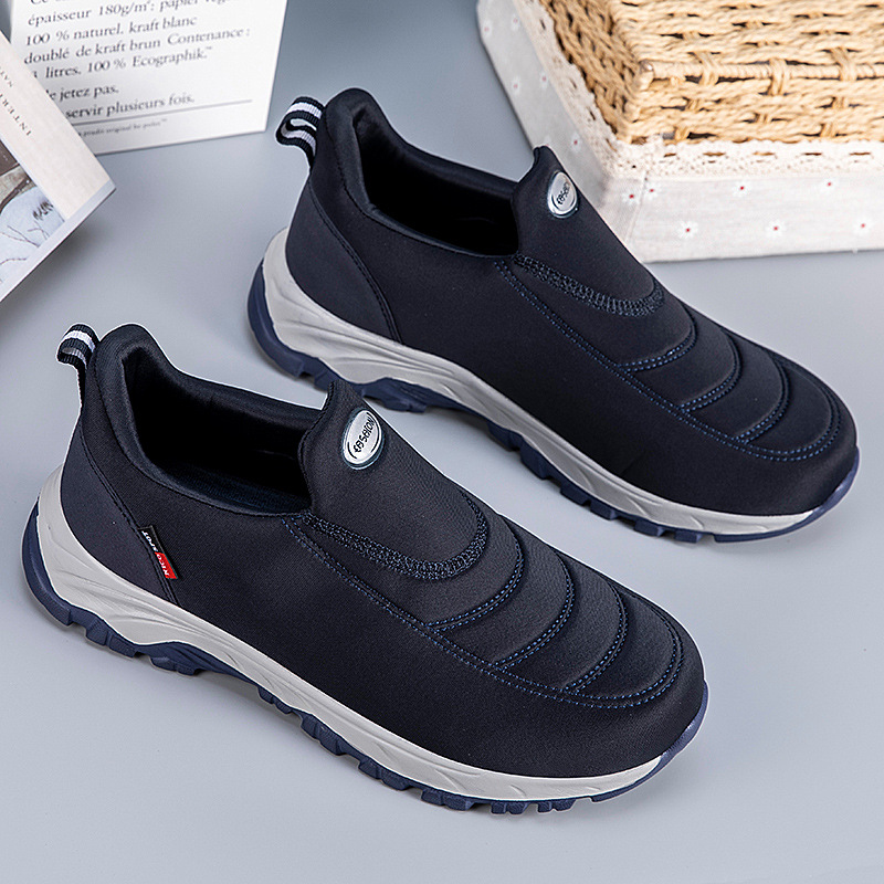 Zapatos para hombres de edad avanzada ensanchados y altos zapatos para caminar parejas de un pie zapatos antideslizantes de papá un cabello