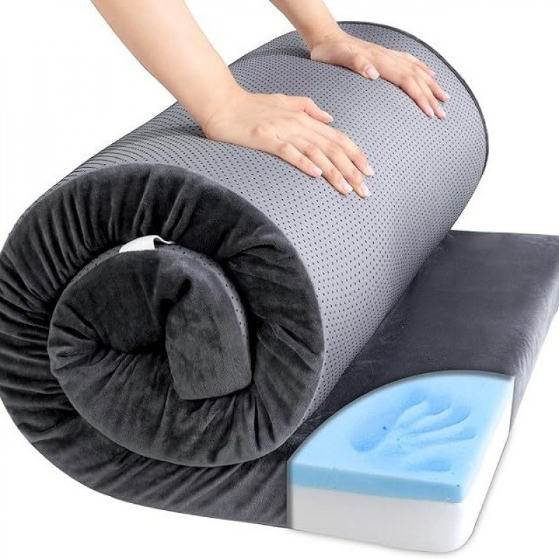 Waterproof Memory Foam Camping Mattress Outdoor Sleeping Portable Rollable for Travel Truck Bed Tent