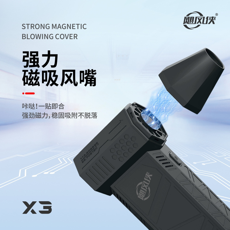 Transfronterizo bienes genuinos Hurricane Man ventilador violento 130000-turn ventilador de turbina de alta velocidad sin escobillas de mano USB ventilador al aire libre
