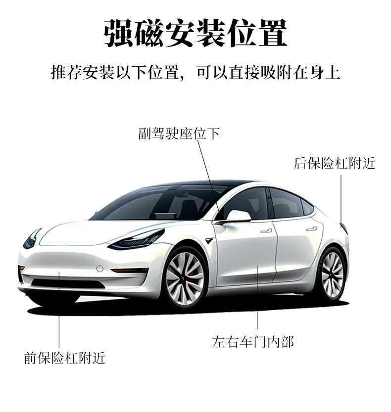 Gps Locator Wireless Installation-Free Car-Mounted Anti-Theft Device for the Elderly Rechargeable Kidsren's Anti-Lost Beidou Jps