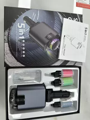 Car Charger Pd Flash Charging Retractable Cable Fast Charging Cigarette Lighter Cross-Border Aromatherapy Spray Atmosphere Light D1 Cross-Border (Mobil şarj cihazları) - applehuaweiaromatherapy-machinestarry-sky-lamp