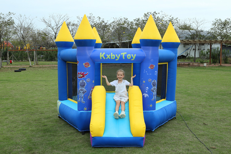 Castillo infláble infantil doméstico perforador interior pequeño parque deslizante castillo traviesos trampolín parque de juegos image 14