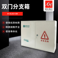 玻璃钢明装双门开关配电箱 左右双层门板商场消防控制开关分支箱