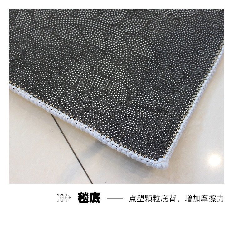 Entrance Door Floor Mat, Bathroom Shower Mat, Kitchen Water-Absorbent and Stain-Resistant Mat, Bedroom Living Room Crystal Velvet Carpet
