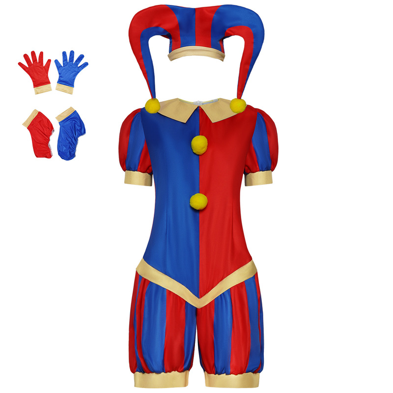 Magical Circus Cos Digital Jumpsuit Pamni Cos Clothing Clown Cosplay Stage Clothing