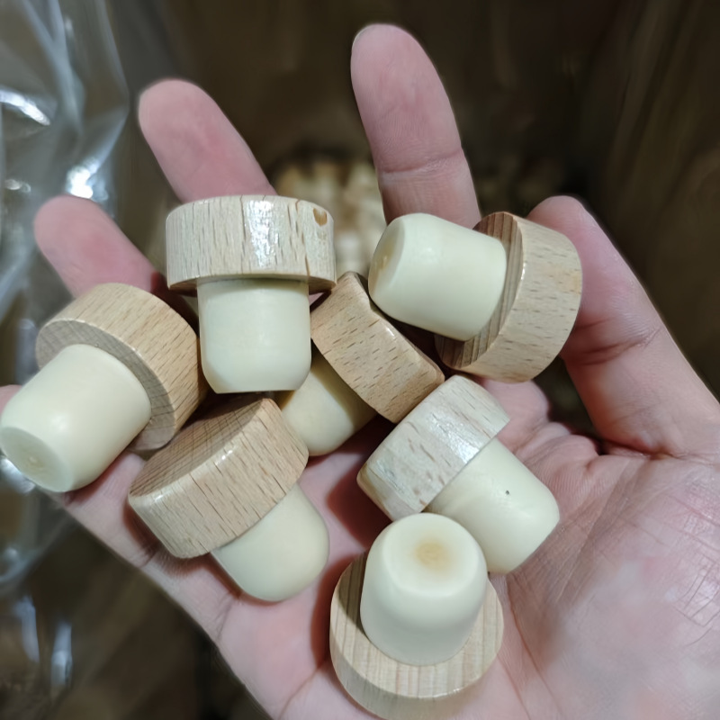 メーカー卸売象ブランドソーダ水密封コルクカスタムサイズガラス赤ワインストッパー食品グレードポリマーボトルストッパー|undefined