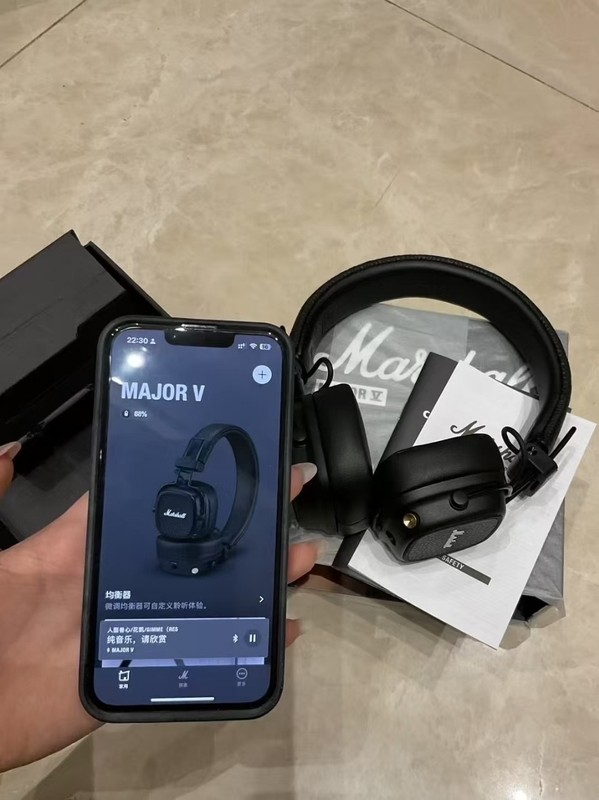 Marshall Major V App Wireless Bluetooth Marshall Fifth Generation Bluetooth Headset