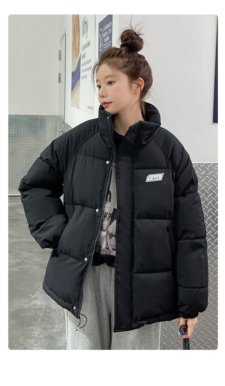 Women's Winter Down Coat Stand Neck Short Padded Jacket For Women_voghion.com