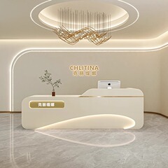 シンプルで軽い高級美容室レジ衣料品店バートレーニング施設会社フロント歯科医院受付